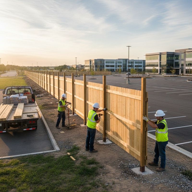 Concrete Fence Installation