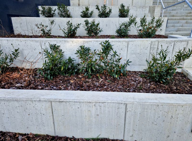 Cinder Block Wall Installation detail